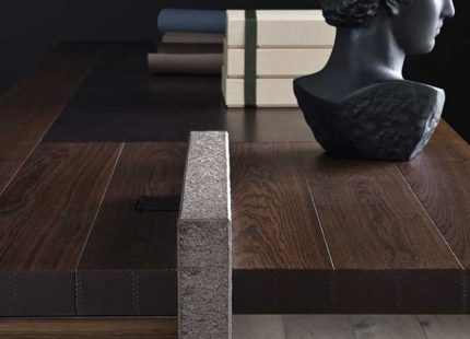 HO CEO Desk Poltrona Frau luxury Italian CEO desk in Dubai UAE