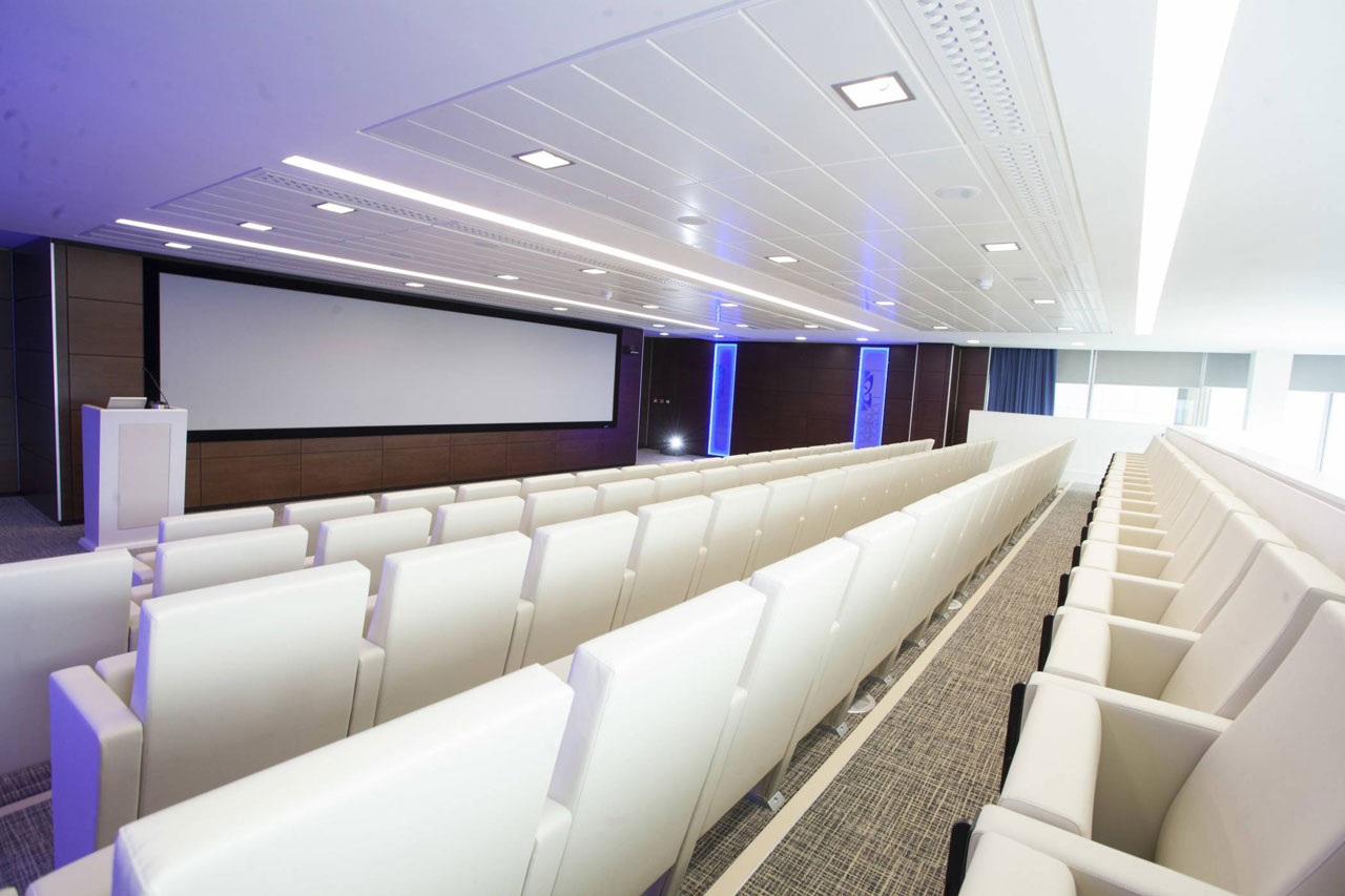 Airport auditorium and public seating chairs Dubai UAE