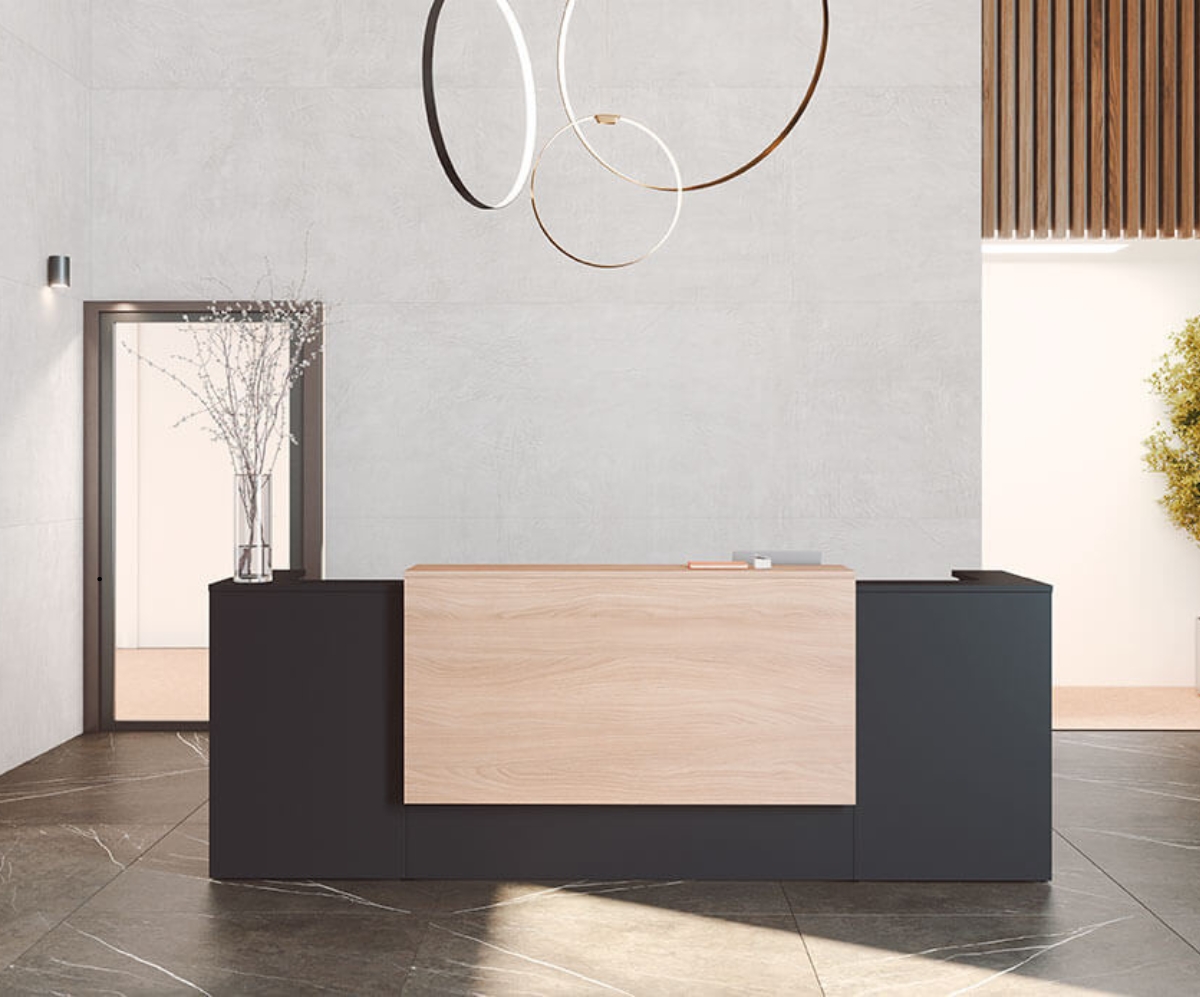 Reception desk and office storage furniture Dubai UAE