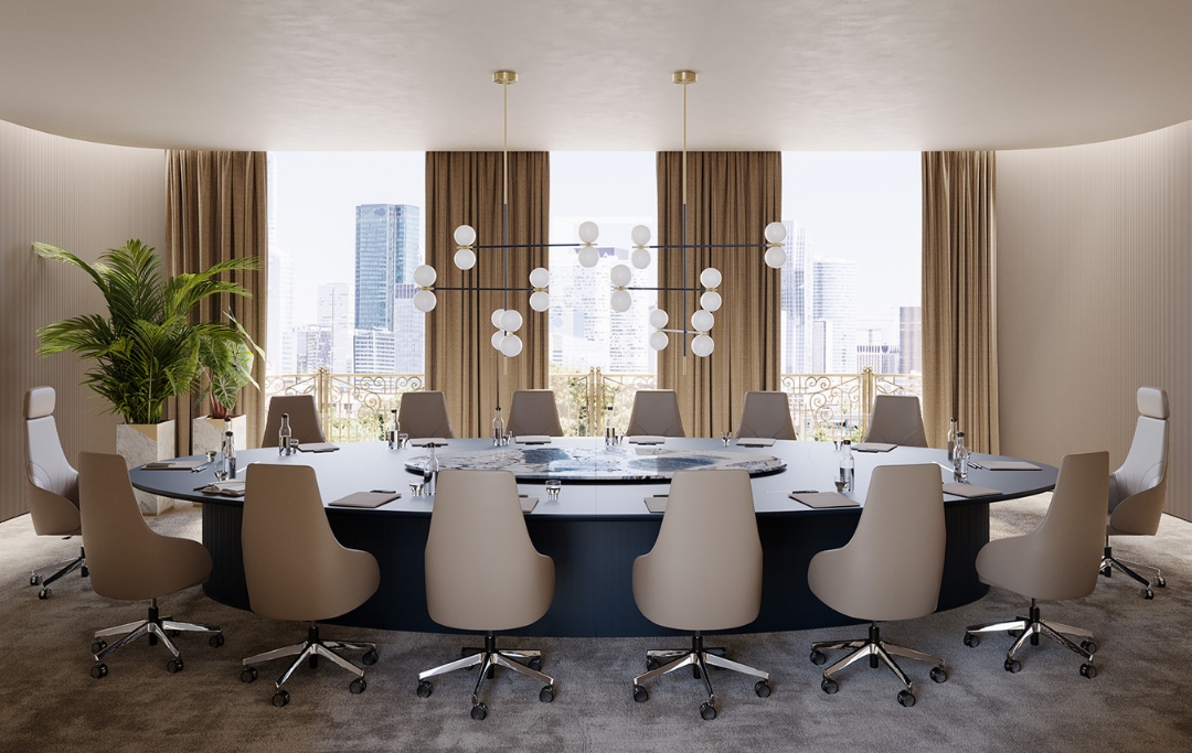 Bespoke conference tables ProfOffice Dubai UAE boardroom furniture