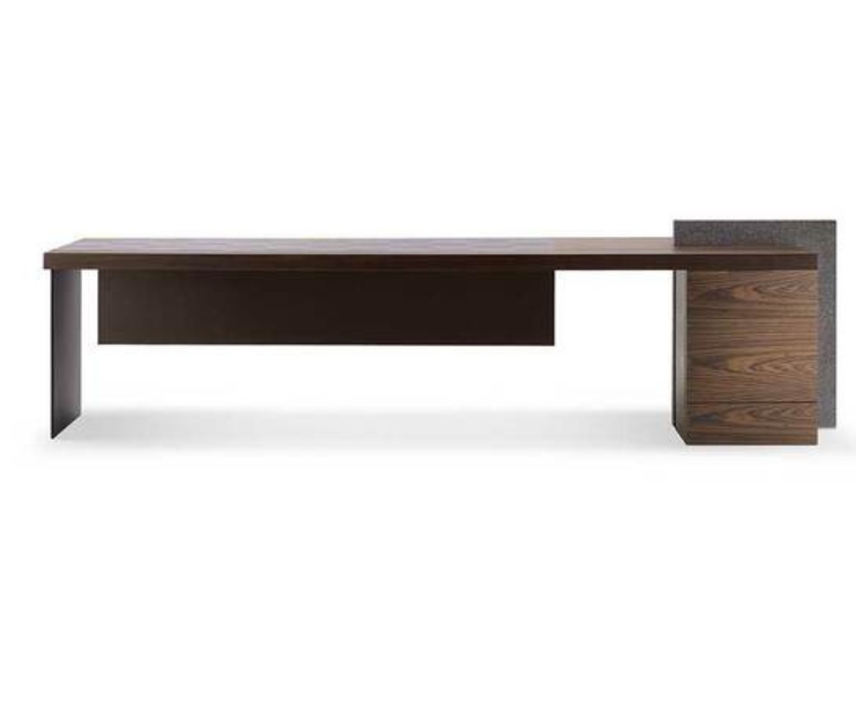 HO CEO Desk Poltrona Frau luxury Italian CEO desk in Dubai UAE