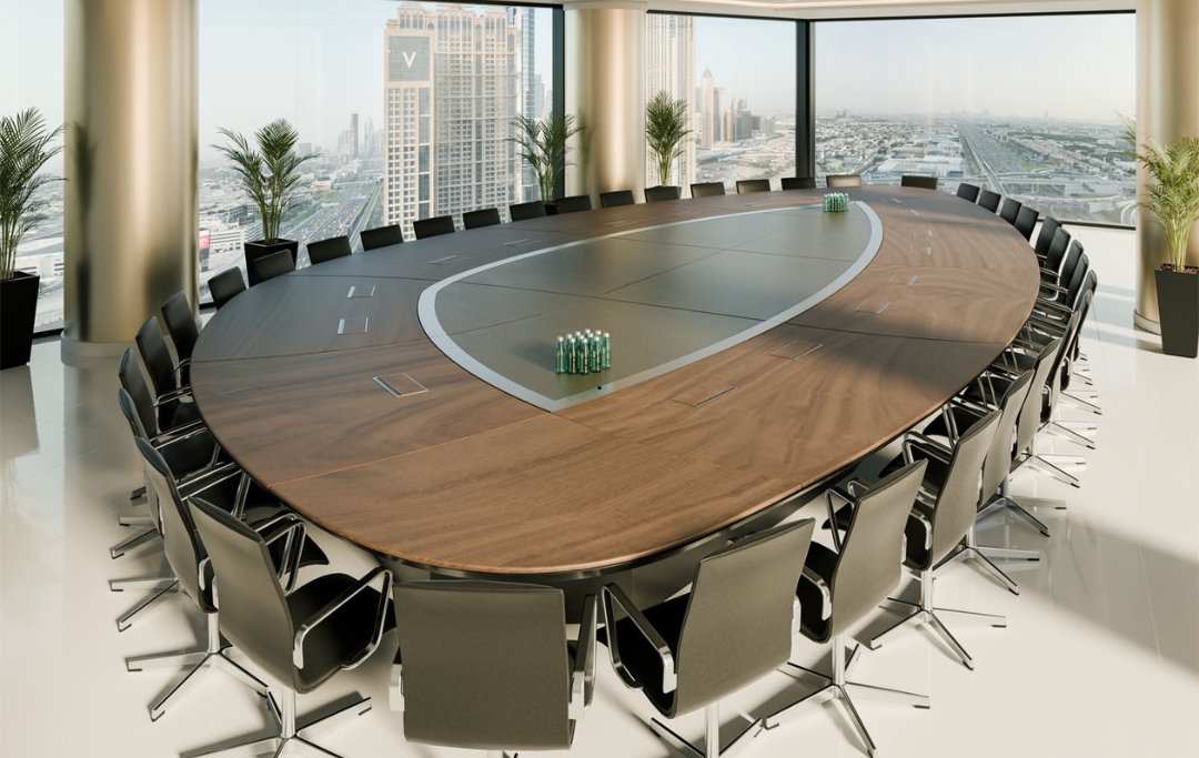D1 KZ Bespoke luxury executive office desk Dubai UAE
