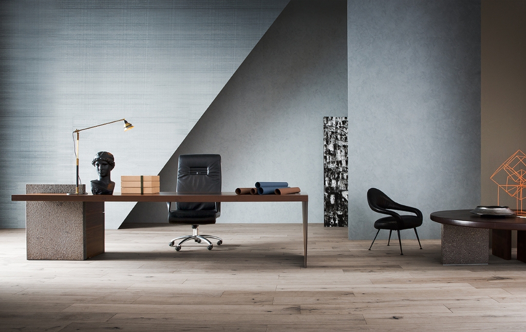 HO CEO Desk Poltrona Frau luxury Italian CEO desk in Dubai UAE